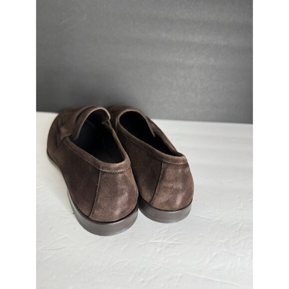 New To Boot New York Ronny Dark Brown Suede Slip On Penney Loafers Men's Size 13 - Picture 6 of 7